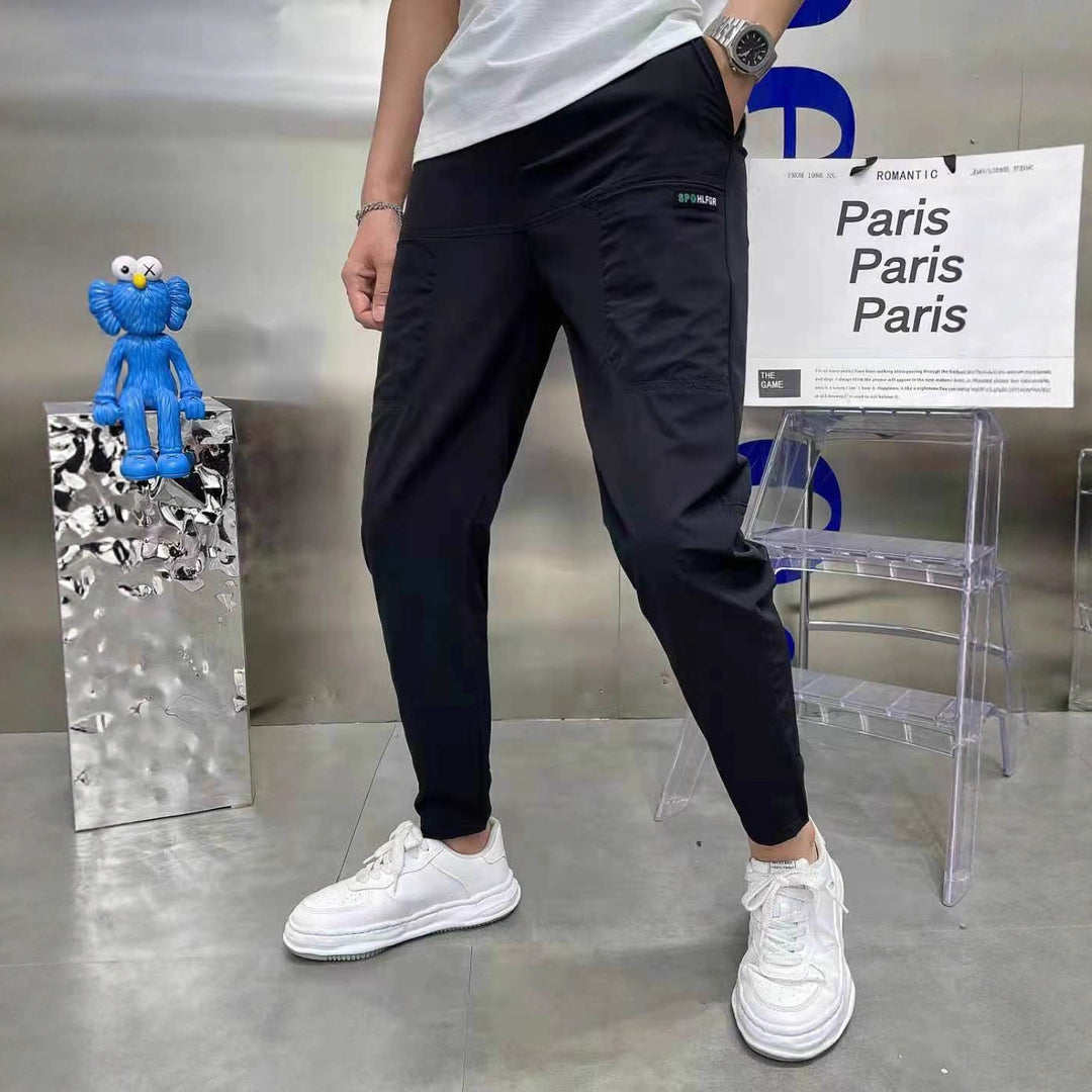 Herren nan sportive Cargojoggerhose mit elastischem Bund, Kordelzug und konischem Beinabschluss Echo Archiv