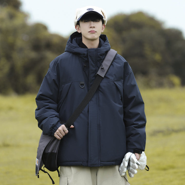 Herren technische Winterjacke mit verstellbarem Kapuzenkragen Echoarchiv