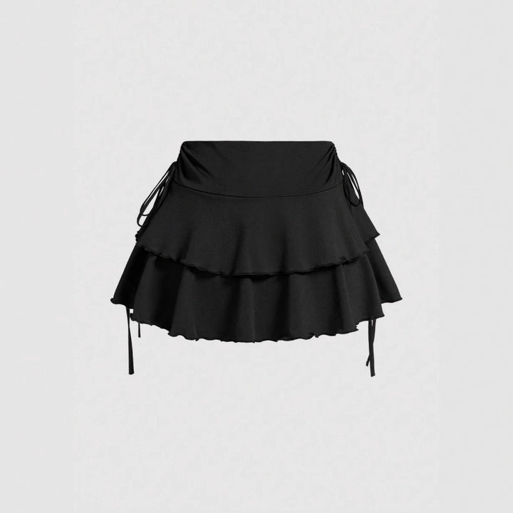 Damen Sommerliches Crop-Top und Mini-Rock Set Echo Archiv