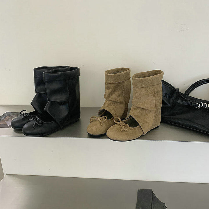 Damen Modische und bequeme Ballerina Boots Echo Archiv