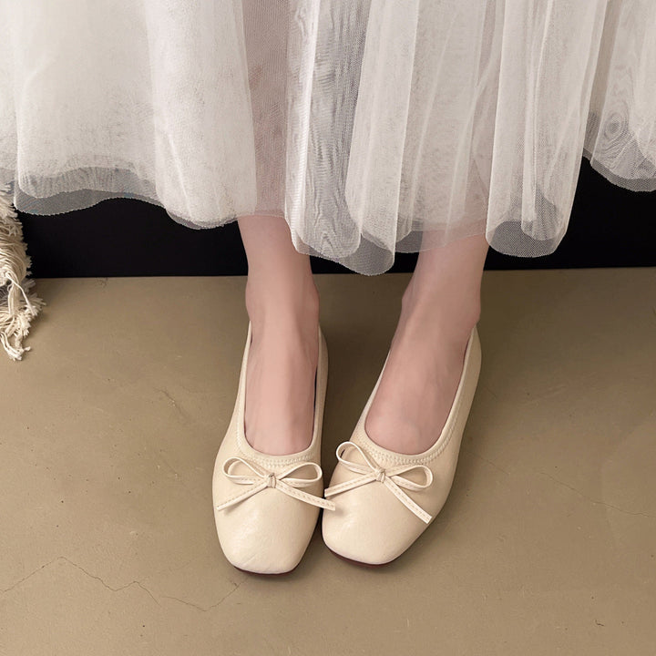 Damen Bequeme Ballerinas mit zartem Schleifen-Detail Echoarchiv