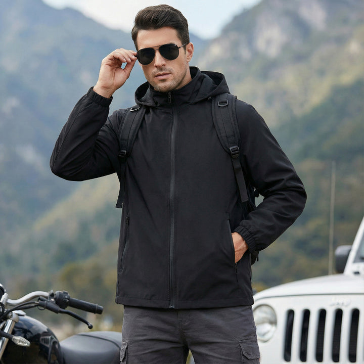 Herren Leichte wetterfeste Übergangsjacke Echo Archiv
