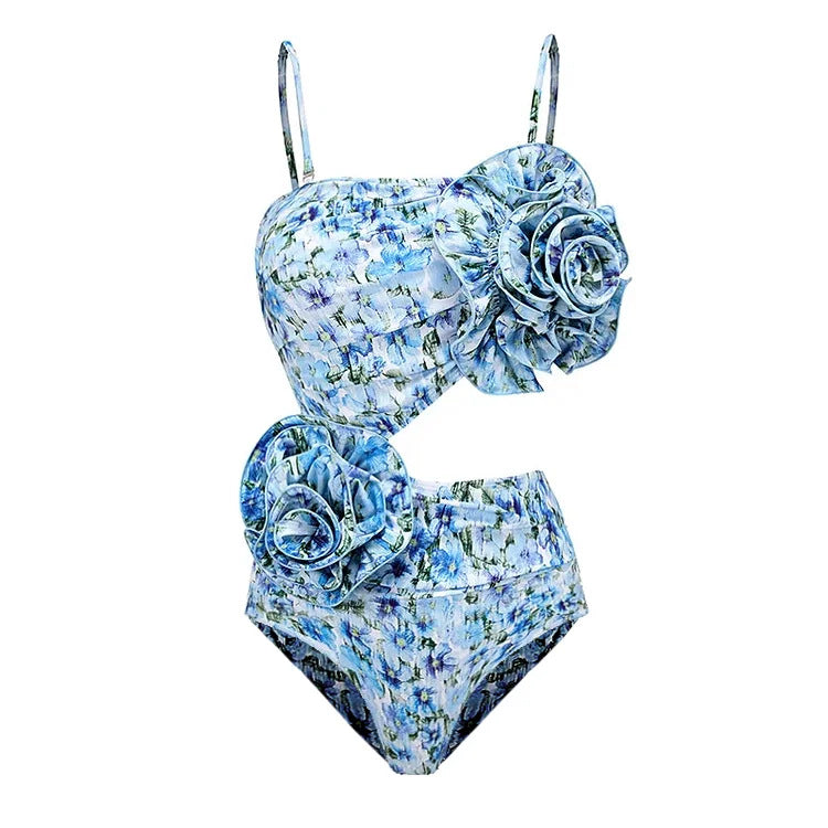 Damen Badeanzug mit bezauberndem Cut-Out-Design und überschnittenem Ausschnitt Echo Archiv