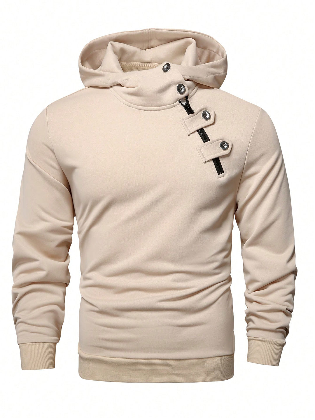 Herren Hoodie mit innovativem Kragen und praktischer Taschenlösung Echoarchiv