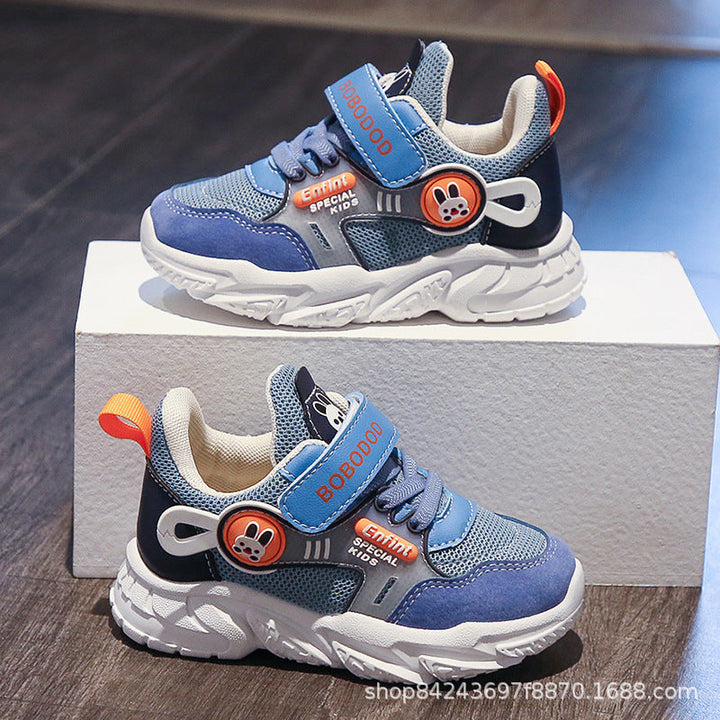Damen Sportliche Kindersneaker mit praktischen Klettverschlüssen und niedlichen Applikationen Echo Archiv