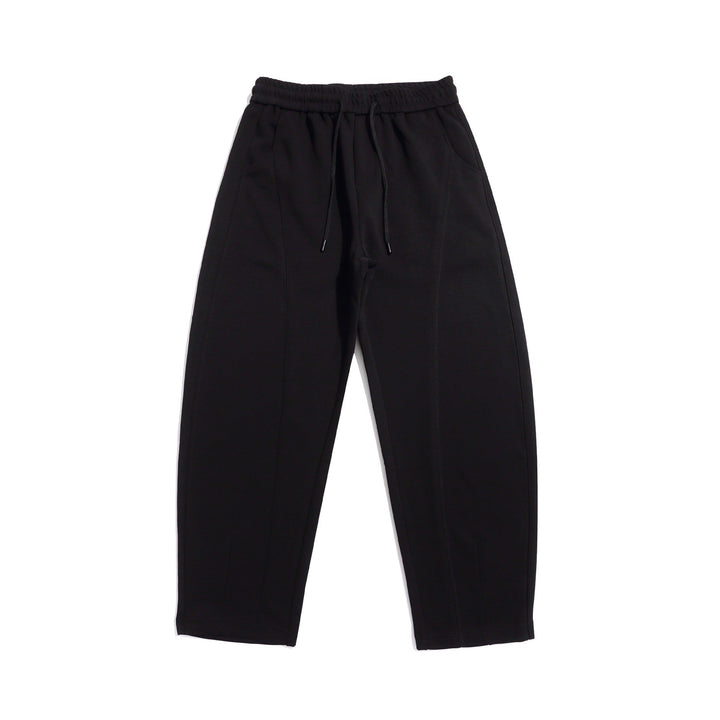 Damen Cropped-Joggerhose mit Ziernähten, hohem Elastikbund und Eingrifftaschen Echoarchiv