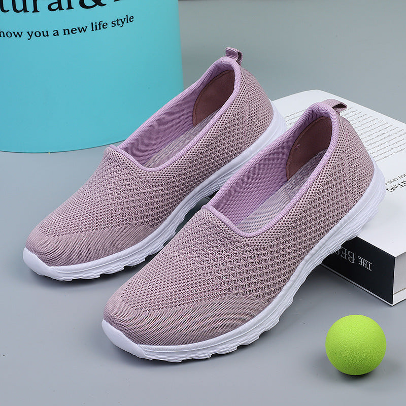 Damen nan leichter gestrickter Schlupfsneaker mit Glitzerfäden, elastischem Einstieg und flexibler Leichtsohle Echo Archiv