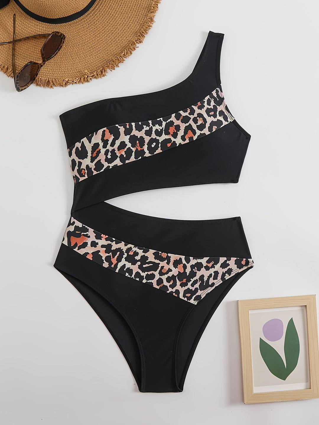 Damen Elegantes Bikini-Set mit tierischem Muster Echo Archiv