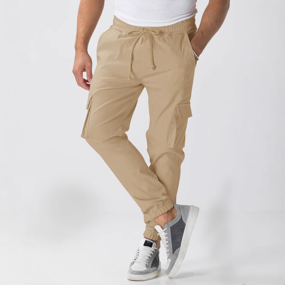Herren Cargo-Hose mit elastischem Bund und mehreren Taschen Echoarchiv