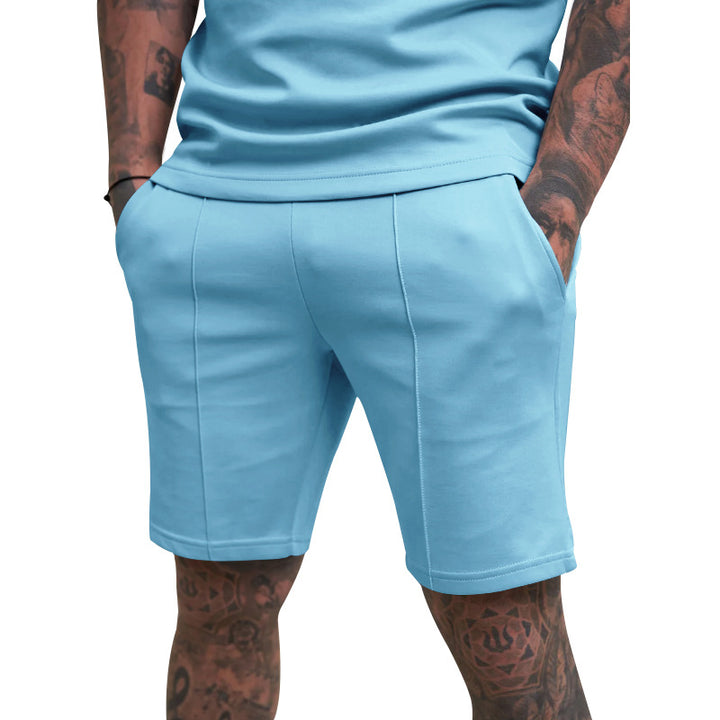 Herren nan kurze Freizeithose aus Baumwollmischung mit elastischem Bund und Kordelzug Echo Archiv
