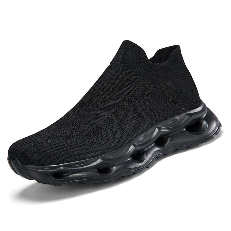 Unisex nan sockenartiger Strickslipper mit gelochter Hohlkammer-Dämpfung Echo Archiv
