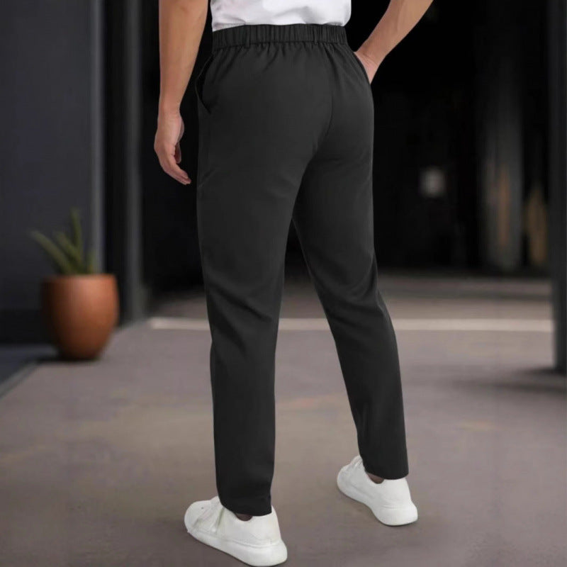 Herren stylische Slim-Fit Anzughose mit plissiertem Design Echoarchiv