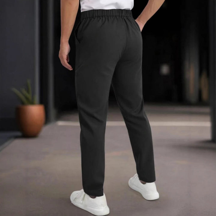 Herren stylische Slim-Fit Anzughose mit plissiertem Design Echoarchiv