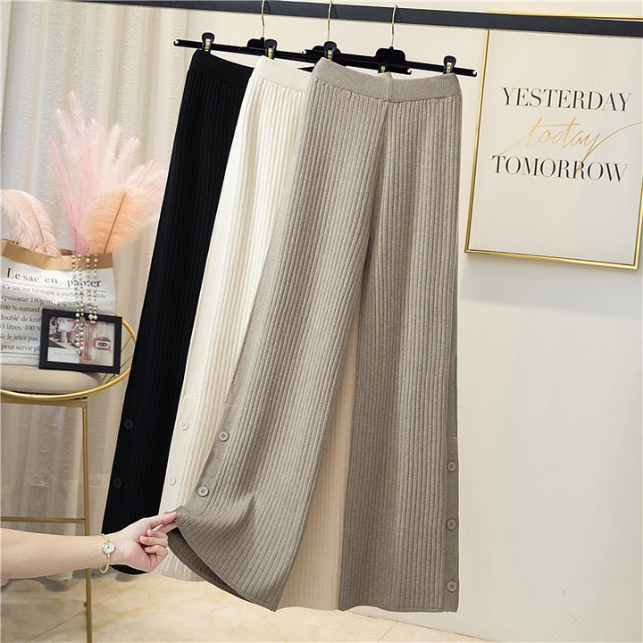 Damen Elegante und bequeme Rippstrickhose Echo Archiv