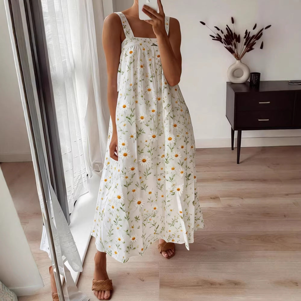 Damen Maxikleid mit floralem Muster und luftiger Passform Echo Archiv