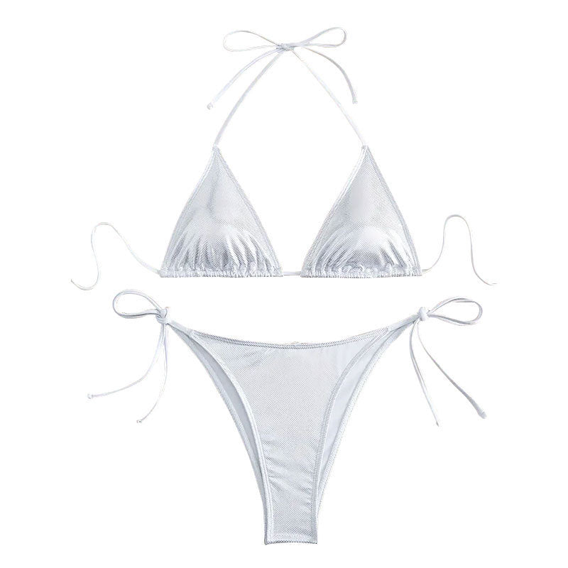 Damen Triangel-Bikini mit verstellbaren Trägern und elegantem Netzstoff Echo Archiv