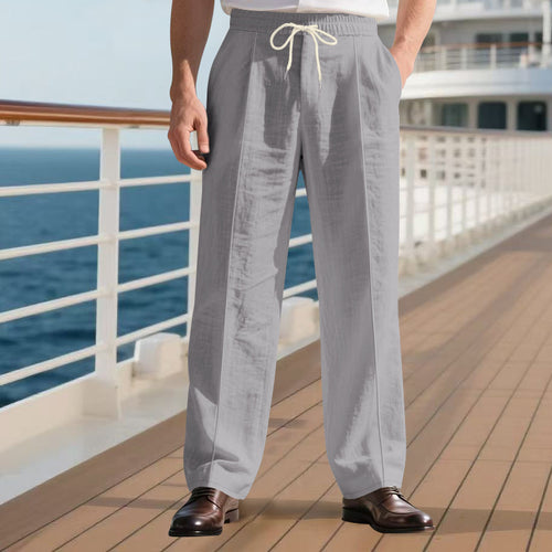 Herren elegante Freizeithose mit verstellbarem Bund Echoarchiv