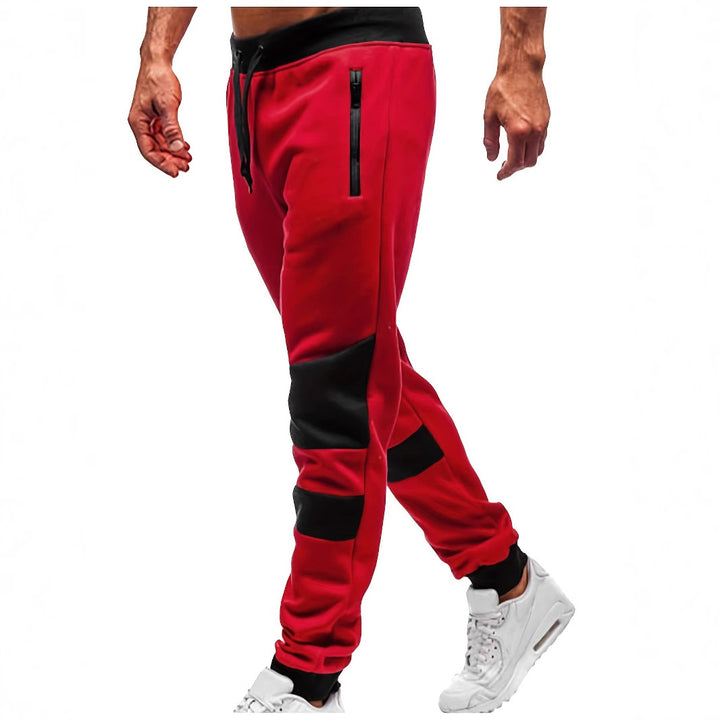Herren nan schmal geschnittene Jogginghose mit Reißverschlusstaschen, elastischem Komfortbund und verstärkten Knie-Paneelen Echo Archiv
