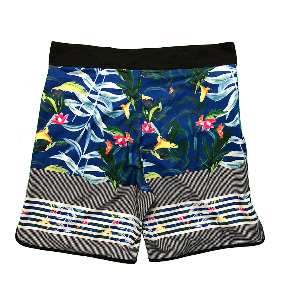 Herren Badeshorts mit modischem Floral-Design und schnelltrocknendem Material Echoarchiv