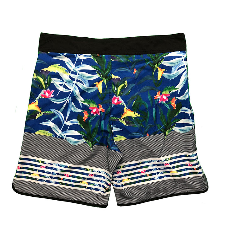 Herren Badeshorts mit modischem Floral-Design und schnelltrocknendem Material Echoarchiv