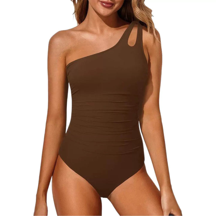 Damen Einteiler Badeanzug mit asymmetrischem Cut-Out-Design Echo Archiv