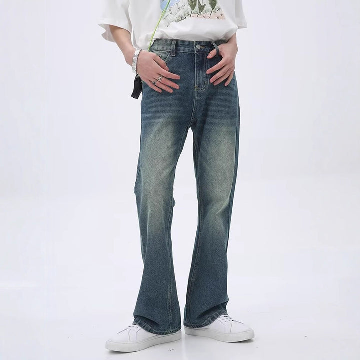 Herren Lässige Hochtaillierte Jeans Echoarchiv
