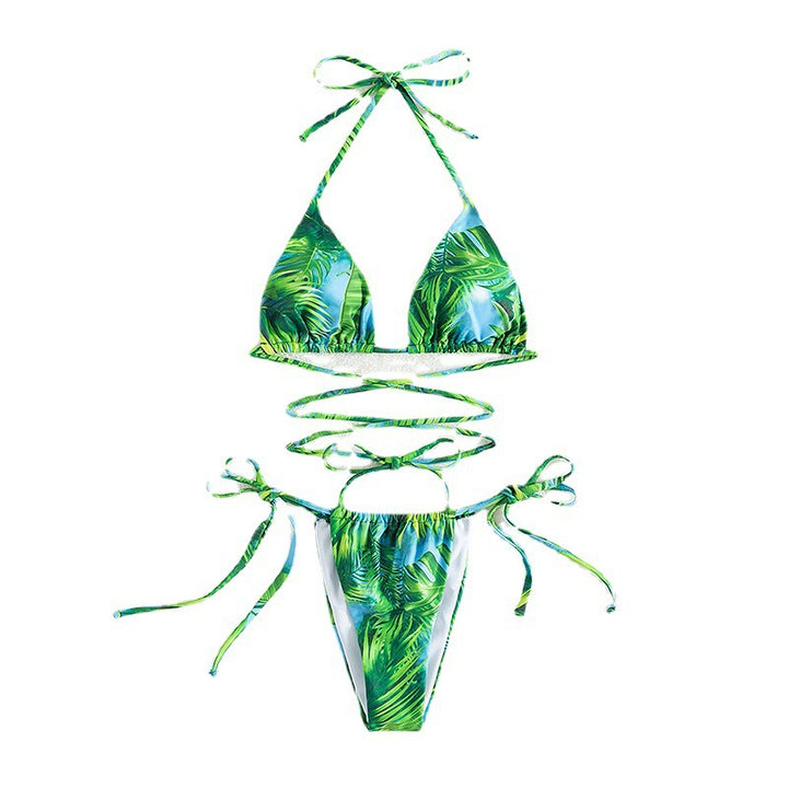 Damen Triangel-Bikini mit verspieltem Schnürdesign Echo Archiv