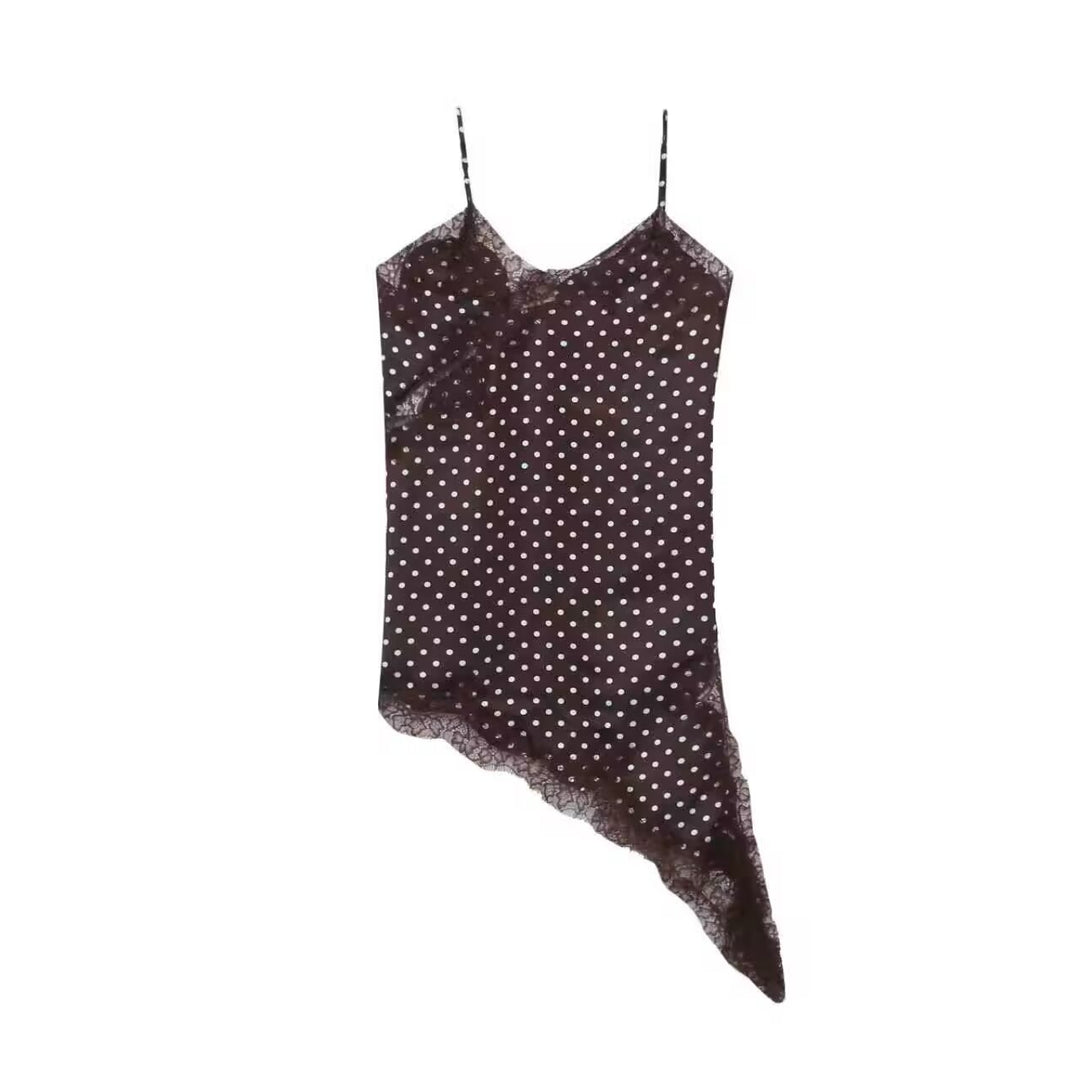 Damen asymmetrisches Spaghetti-Top Echo Archiv