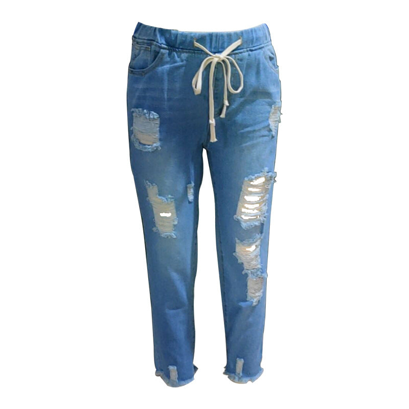 Damen Skinny Jeans mit lässigem Used-Look Echo Archiv