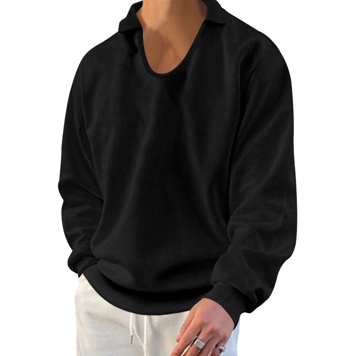 Herren lässiges Langarmshirt Echoarchiv