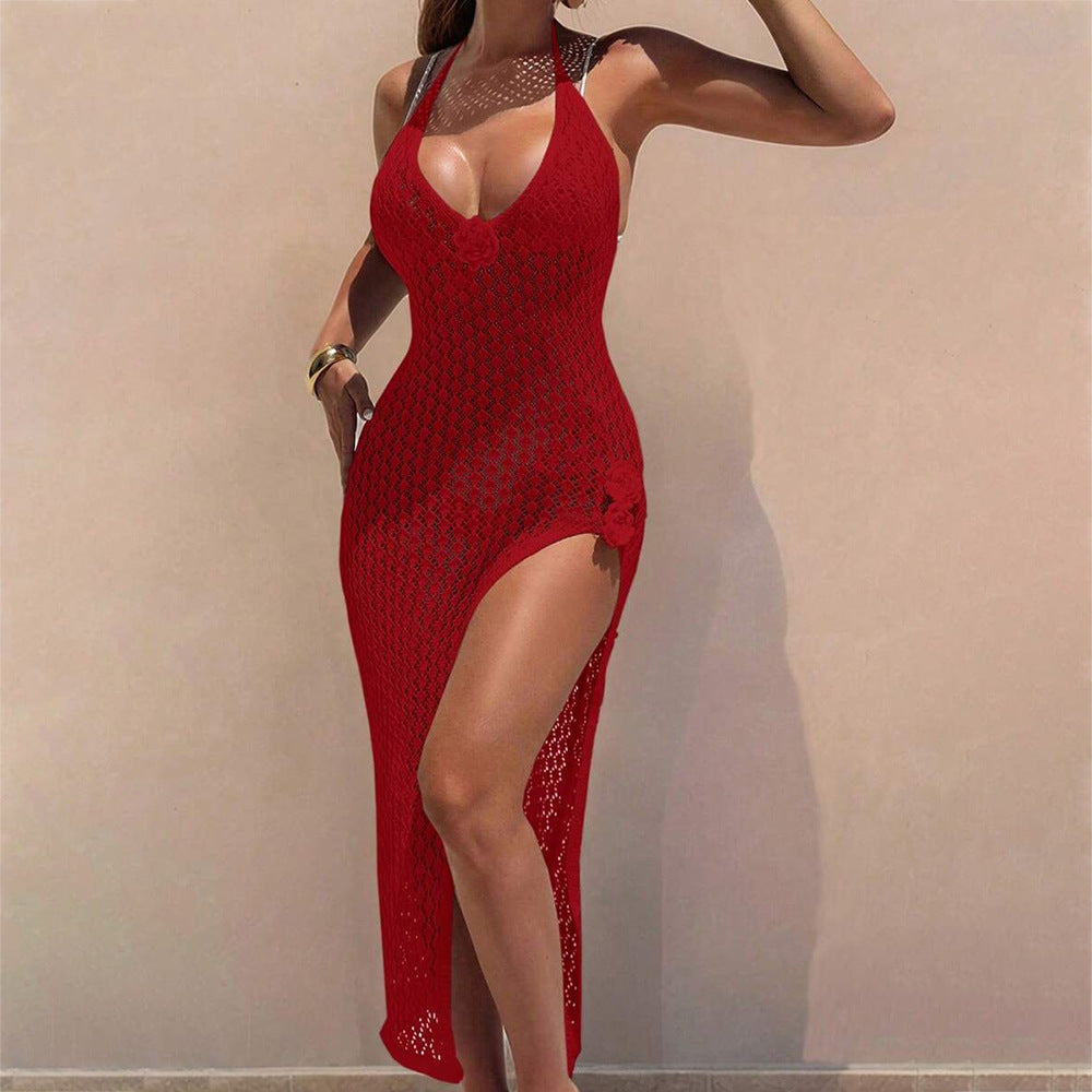 Damen Häkel-Streifen Strandkleid Echo Archiv