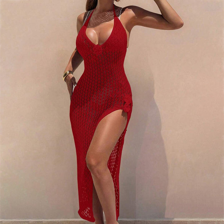 Damen Häkel-Streifen Strandkleid Echo Archiv