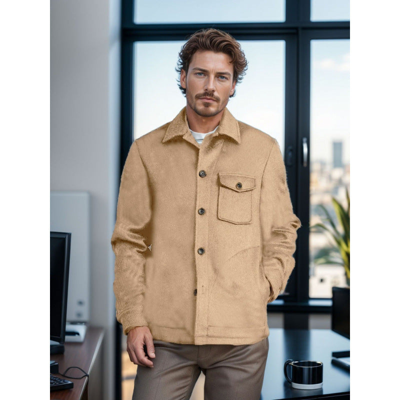Herren Wolle-Mantel im Casual-Look Echoarchiv