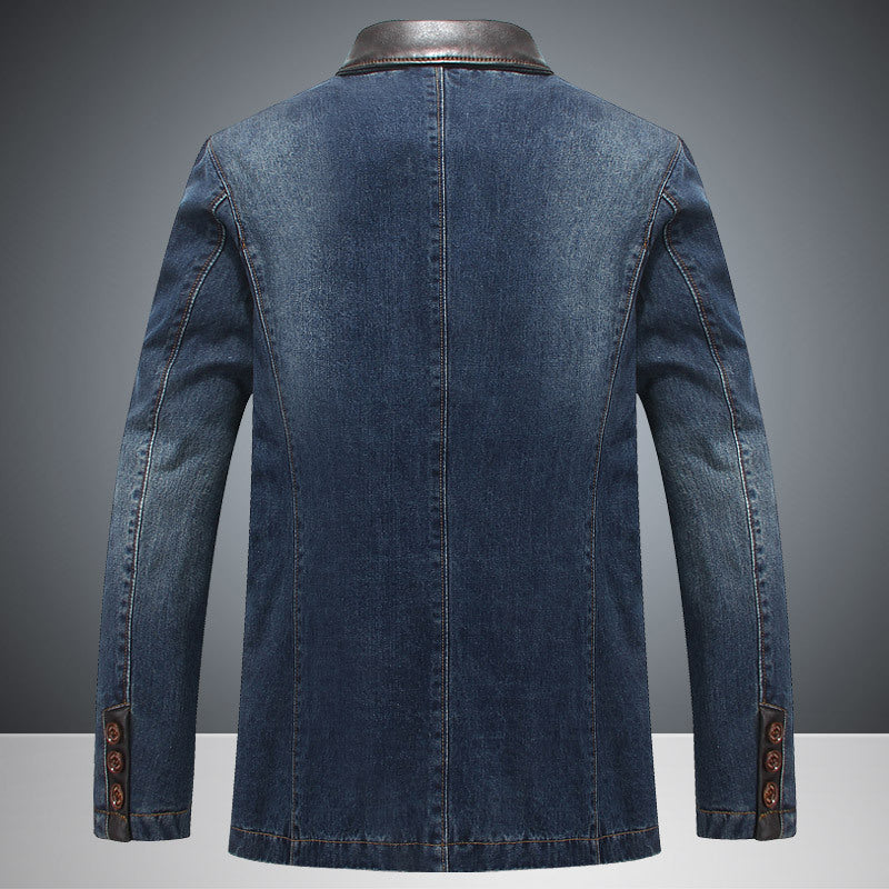 Herren Modischer Denim Blazer mit feinen Akzenten Echo Archiv