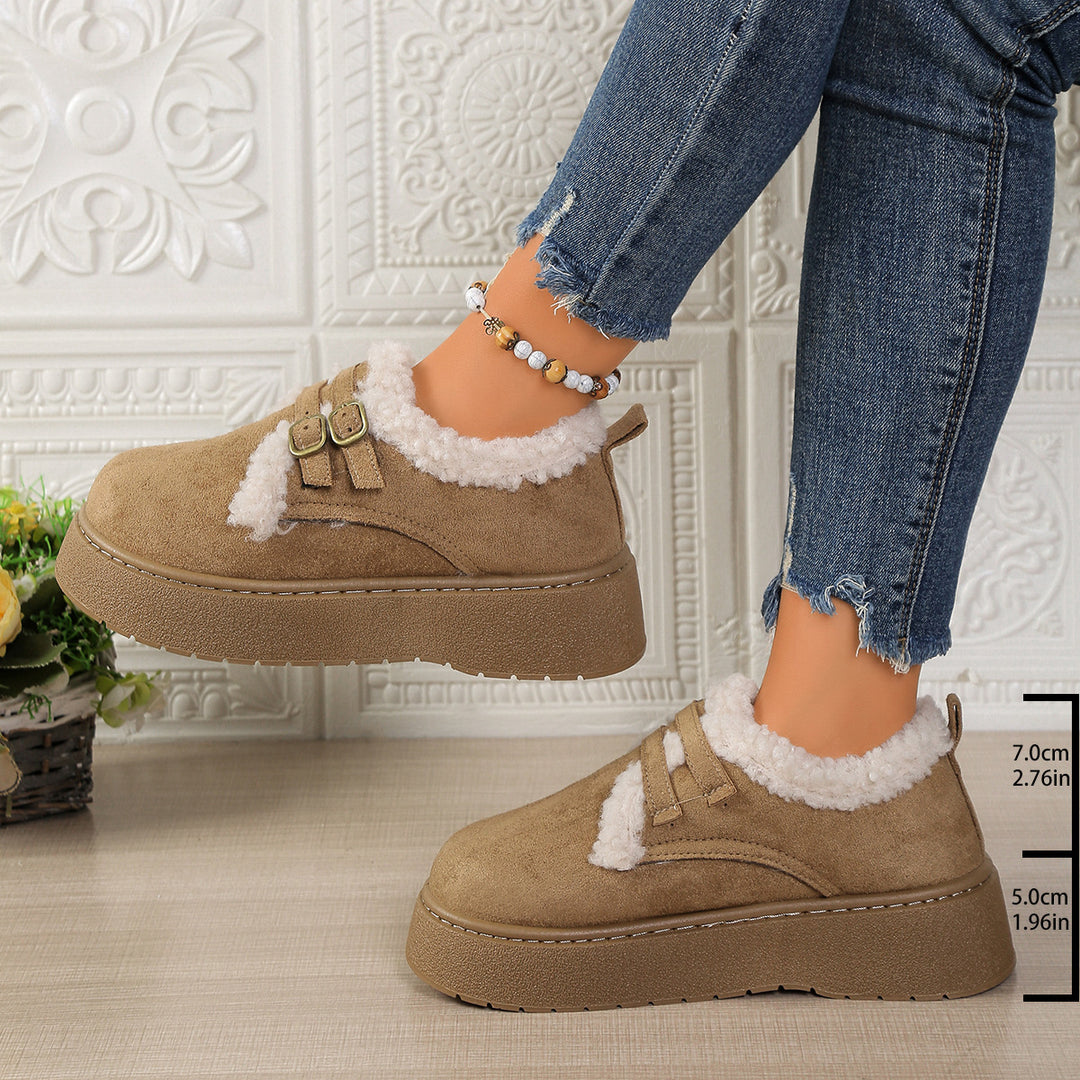 Damen Gefütterte Schnür‑Sneaker mit Kunstfellfutter und Plateau‑Sohle Echo Archiv