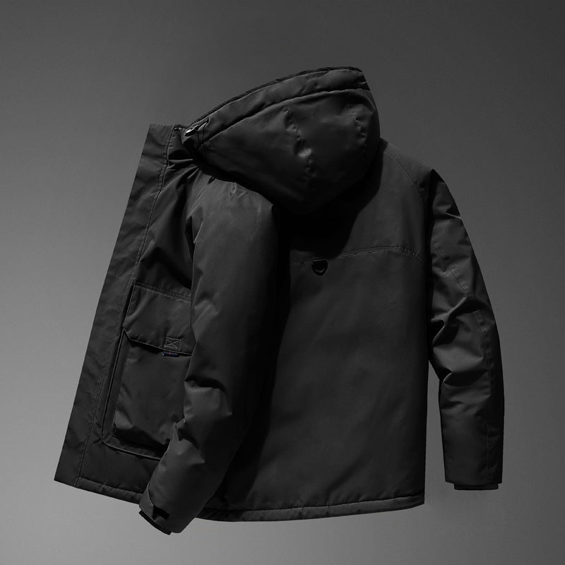 Herren Technischer Parka mit wasserdichter Softshell-Außenhülle und gesteppter Thermoisolierung Echoarchiv
