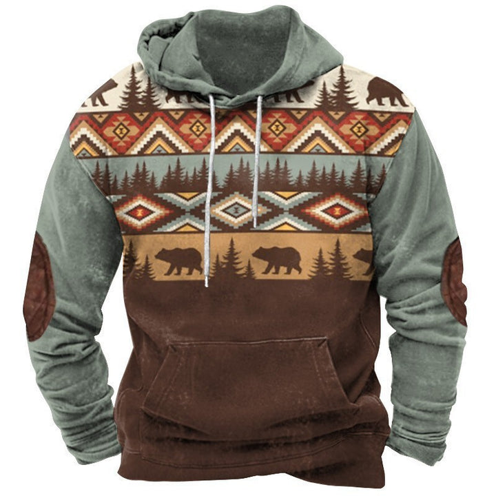Herren Kapuzenpullover mit Western- und Cowboy-Design Echoarchiv