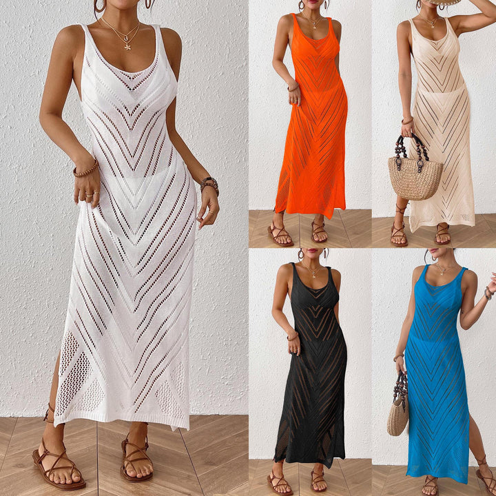Damen luftiges Häkel-Midi-Kleid Echo Archiv