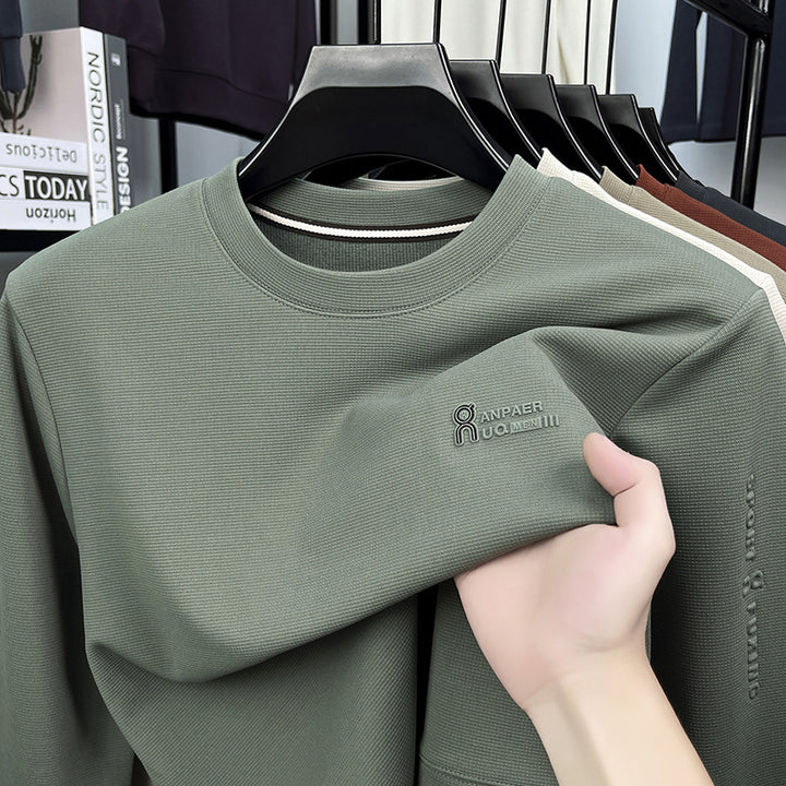 Herren Sport Sweatshirt mit strukturiertem Gewebe und modernem Rundhalsausschnitt Echoarchiv