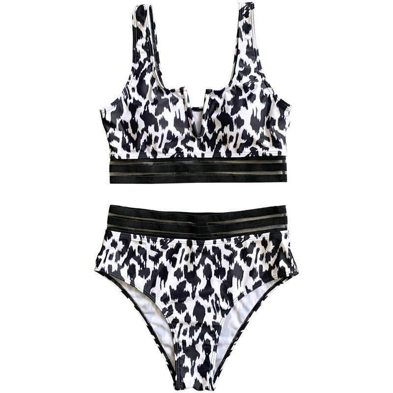 Damen Hochgeschnittener Bikini mit sportivem Design und eleganten Akzenten Echo Archiv