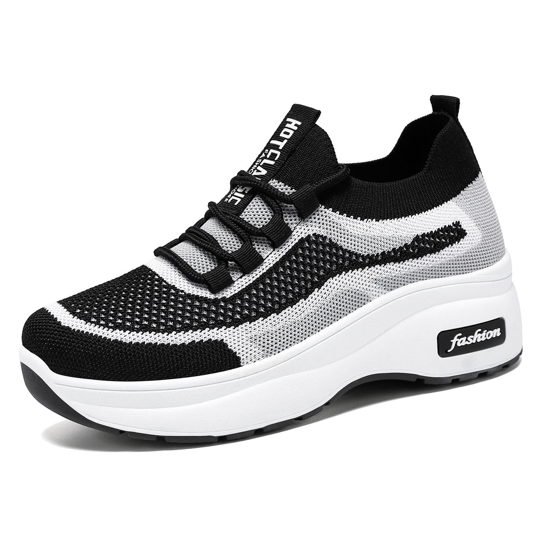Damen nan gestrickter Sockensneaker mit ergonomischer Komfortsohle und dämpfender Plateauzwischensohle Echo Archiv