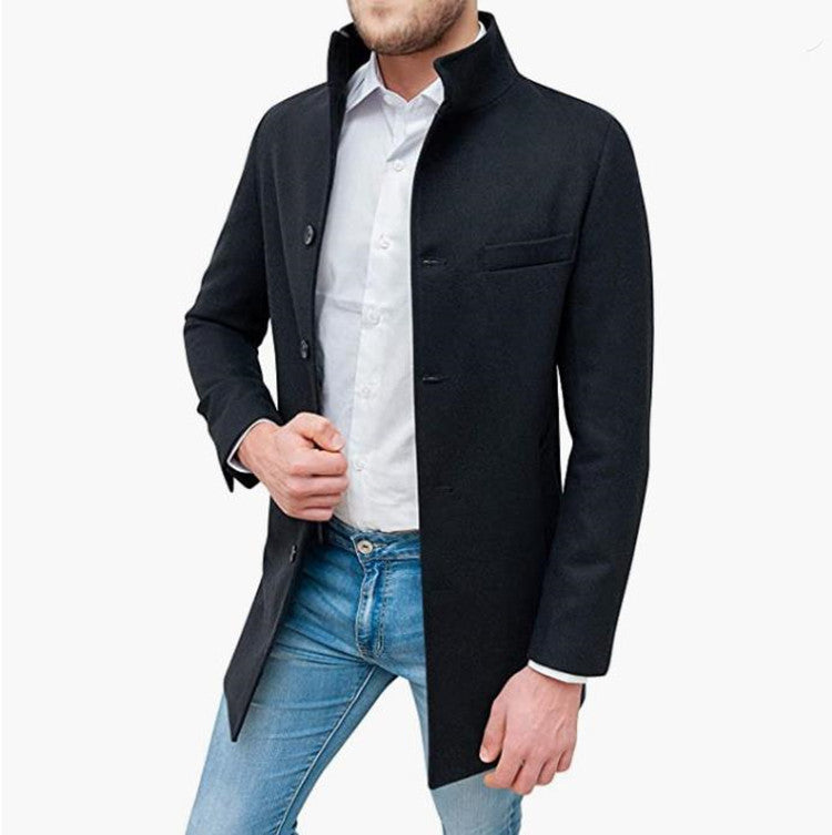 Herren eleganter Melton-Mantel Echoarchiv 1760892244