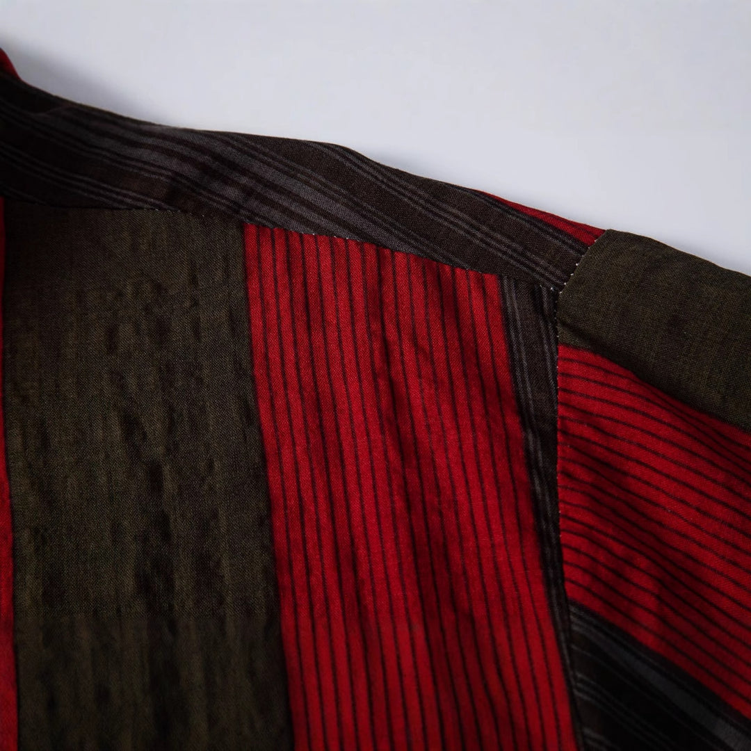 Herren Kurzarmhemd mit Streifenstruktur und modischem Design Echoarchiv