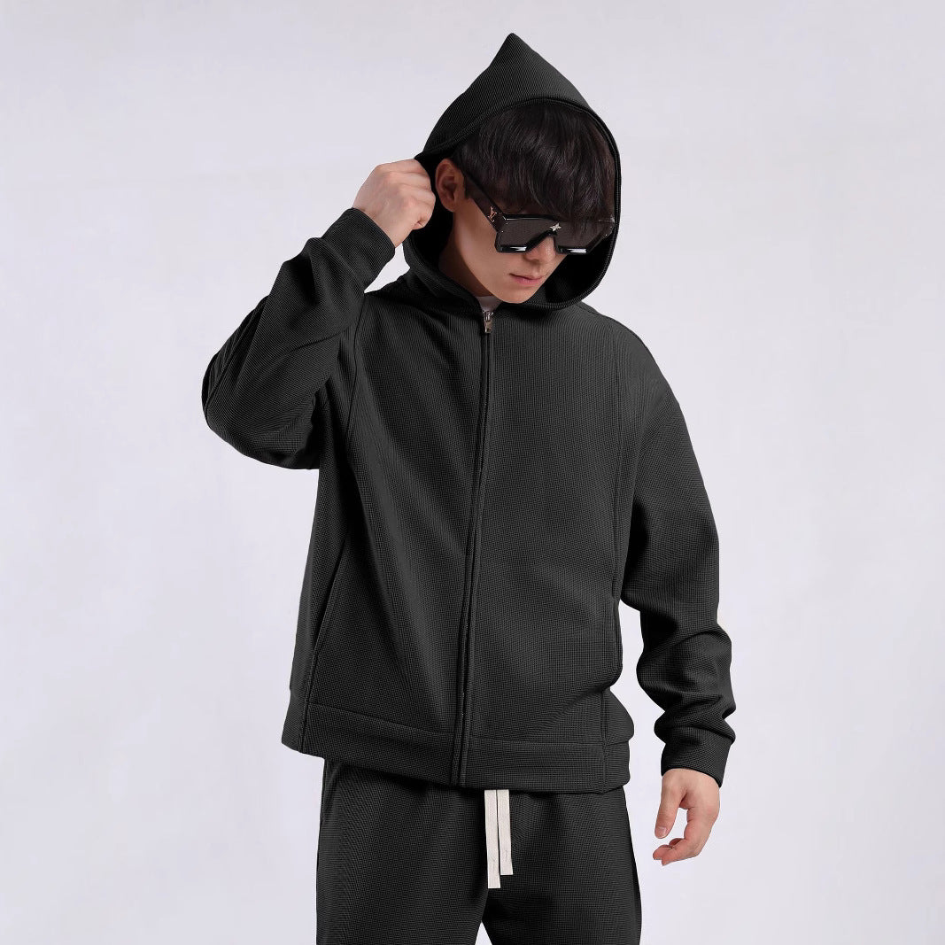 Herren Freizeitjacke mit strukturiertem Design und praktischen Taschen Echoarchiv