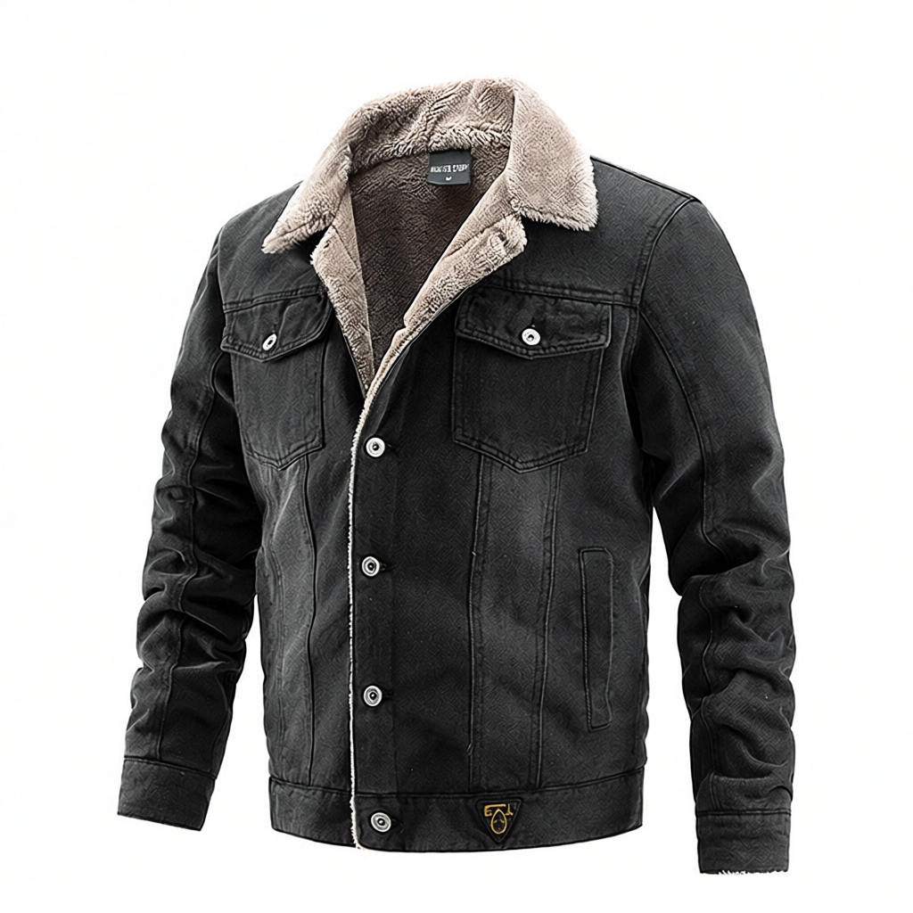 Herren Übergangsjacke mit angeschnittenem Fellkragen Echo Archiv