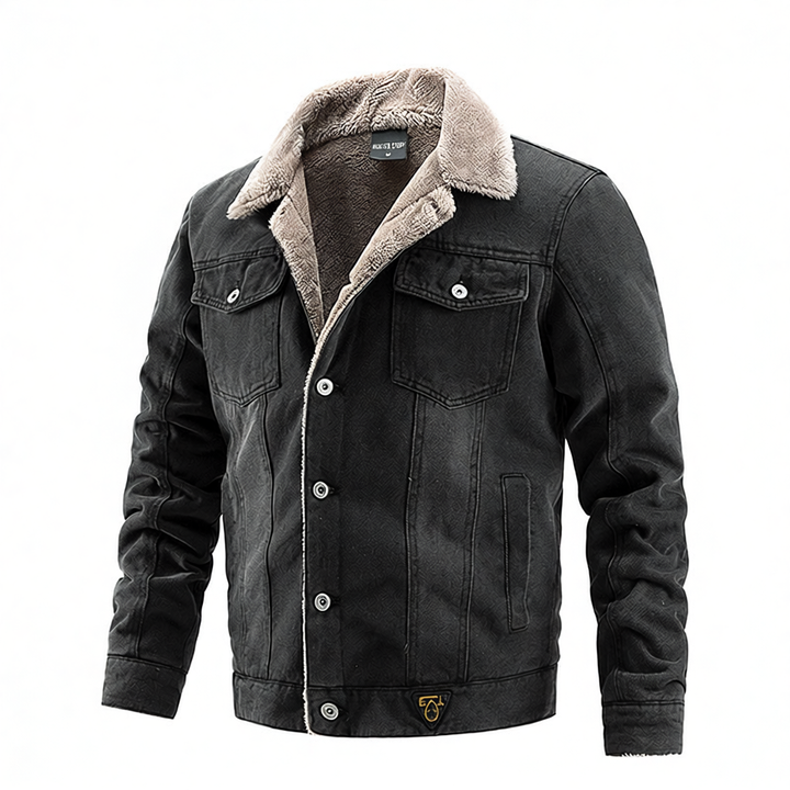 Herren Übergangsjacke mit angeschnittenem Fellkragen Echo Archiv