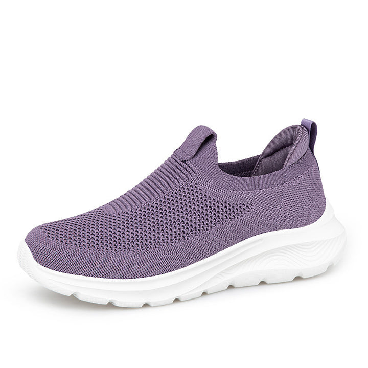 Damen nan nahtloser Strick-Slip-On mit elastischem Einstieg, gepolstertem Komfortfußbett und profiliertem Leichtlaufsohlen-Design Echo Archiv