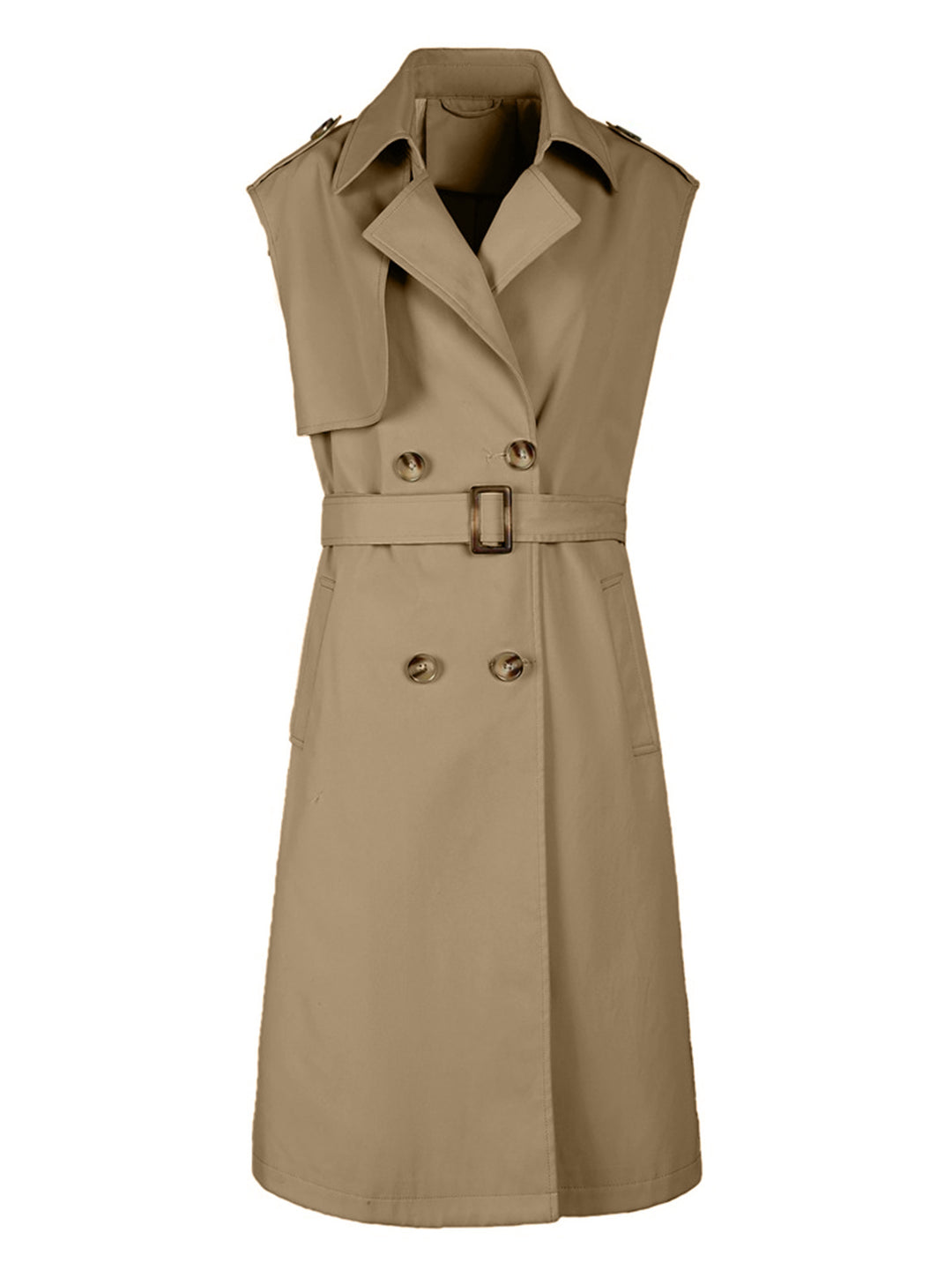 Damen Eleganter Trenchcoat mit Gürtel Echo Archiv