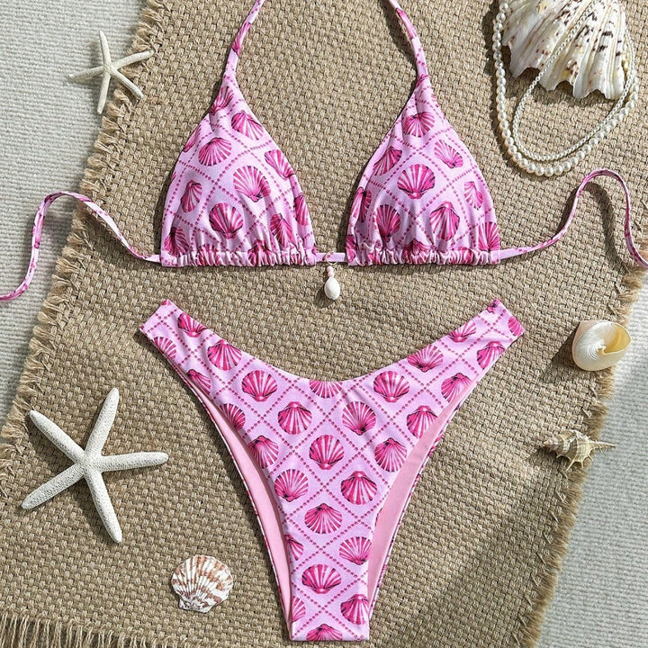 Damen Triangel-Bikini mit Muschelmotiv Echo Archiv