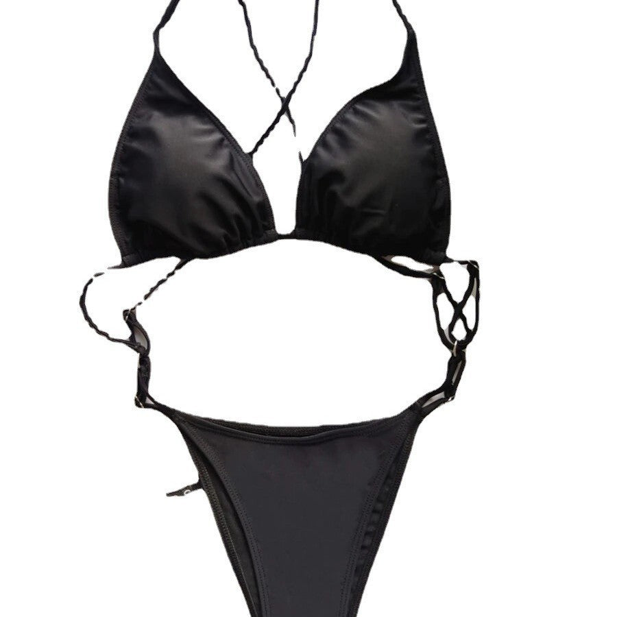 Damen Triangel-Bikini mit ultra-hohem Beinausschnitt und verstellbaren Trägern Echo Archiv